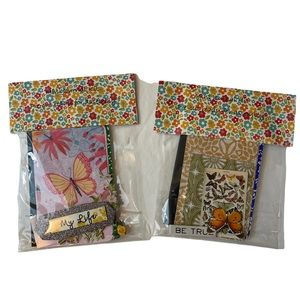 2 mini composition book journal kits. Pre-cut pieces just glue